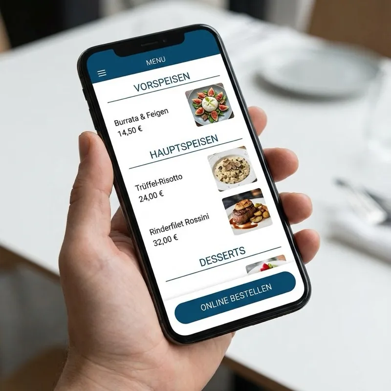 Restaurant Website Must-haves - Speisekarte, Reservierung und Fotos