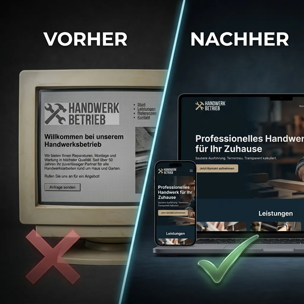 Handwerker Website Fehler - Die 7 größten Conversion-Killer