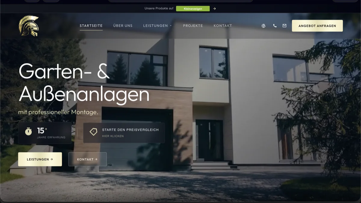 Deforte Website - Premium Metallbau Webdesign